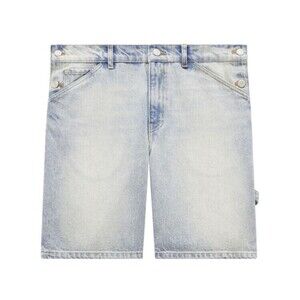 Courrèges Stonewashed Blue Denim Shorts - NWT